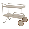 Chariot en aluminium et acier beige 75,5x95x46cm Click - Houe