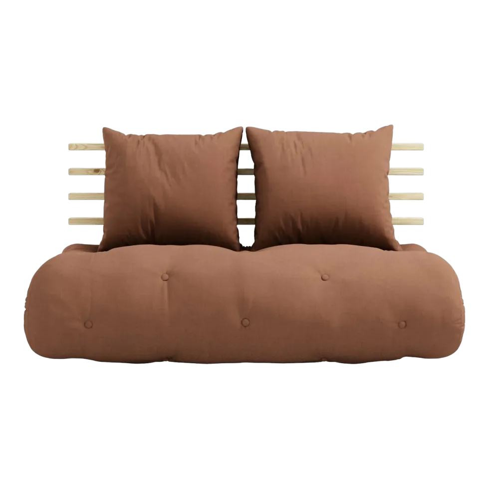 Chauffeuse convertible 2 places marron Shin Sano - Karup Design