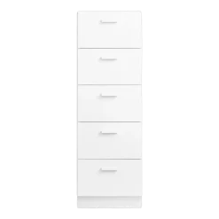 Chiffonnier et plinthes en bois mdf blanc 41x121,5cm Relief - String furniture