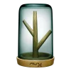 Coffret à bijoux Blossom Vert avec base en chêne Nude Glass