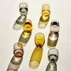 Colored O Set of 4 Glasses Amber - Nude Glass