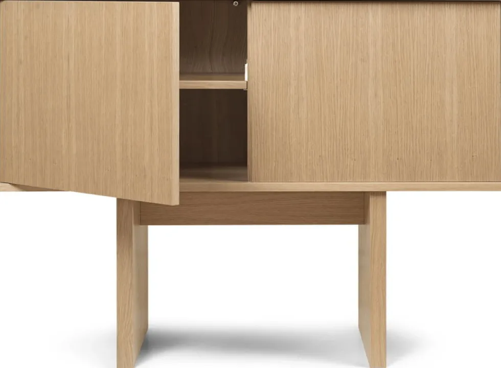 Commode en chêne naturel 100x72,5cm Stilt - Ferm Living