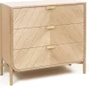 Commode en chêne naturel 100 x 40 x 90 cm Marius - Hartô