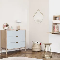 Commode en chêne naturel 100 x 40 x 90 cm Marius - Hartô
