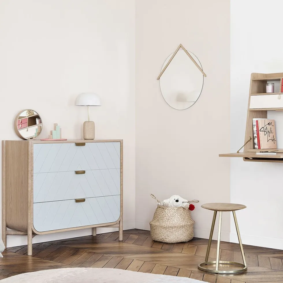 Commode en chêne naturel 100 x 40 x 90 cm Marius - Hartô