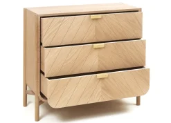 Commode en chêne naturel 100 x 40 x 90 cm Marius - Hartô