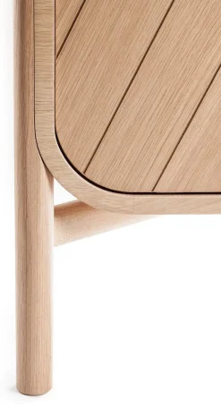 Commode en chêne naturel 100 x 40 x 90 cm Marius - Hartô