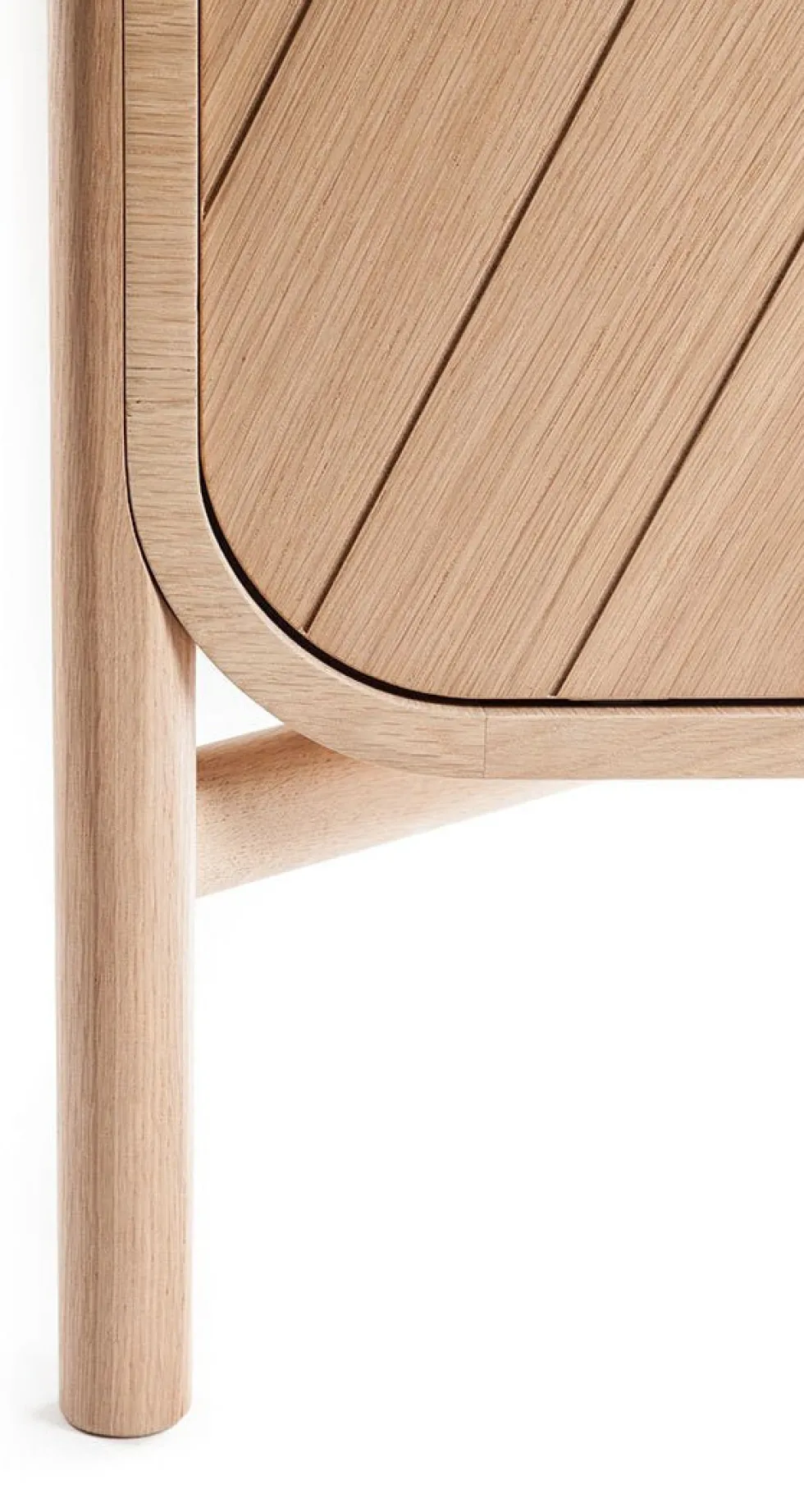 Commode en chêne naturel 100 x 40 x 90 cm Marius - Hartô