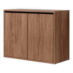 Commode haute avec portes en noyer 62,4cm - New Works