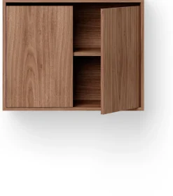Commode haute avec portes en noyer 62,4cm - New Works