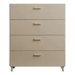 Commode large en bois mdf beige 82x98,7x41cm Relief - String furniture