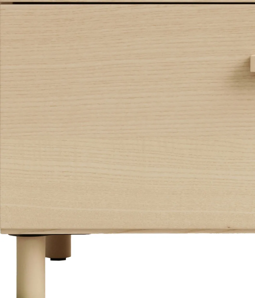 Commode large en bois mdf frêne 82x98,7x41cm Relief - String furniture