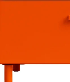 Commode large en bois mdf orange 82x98,7x41cm Relief - String furniture