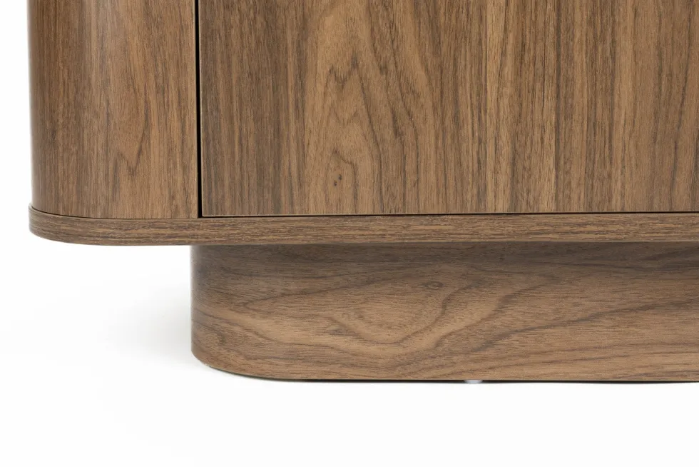 Commode à tiroirs en bois de noyer 40x90x80cm Oréa - The Cool Republic