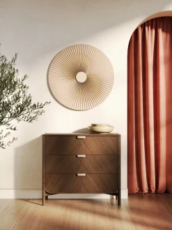 Commode à tiroirs en chêne teinté 100 x 40 x 90 cm Marius - Hartô