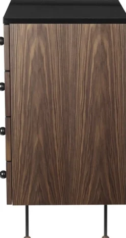 Commode à tiroirs simple en noyer 62 Dresser - Gubi
