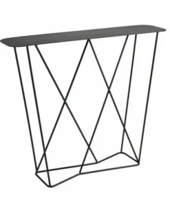 Console 100 cm en acier noir Philéas - Resistub