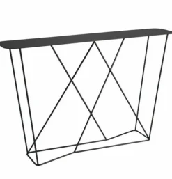 Console 133 cm en acier noir Philéas - Resistub