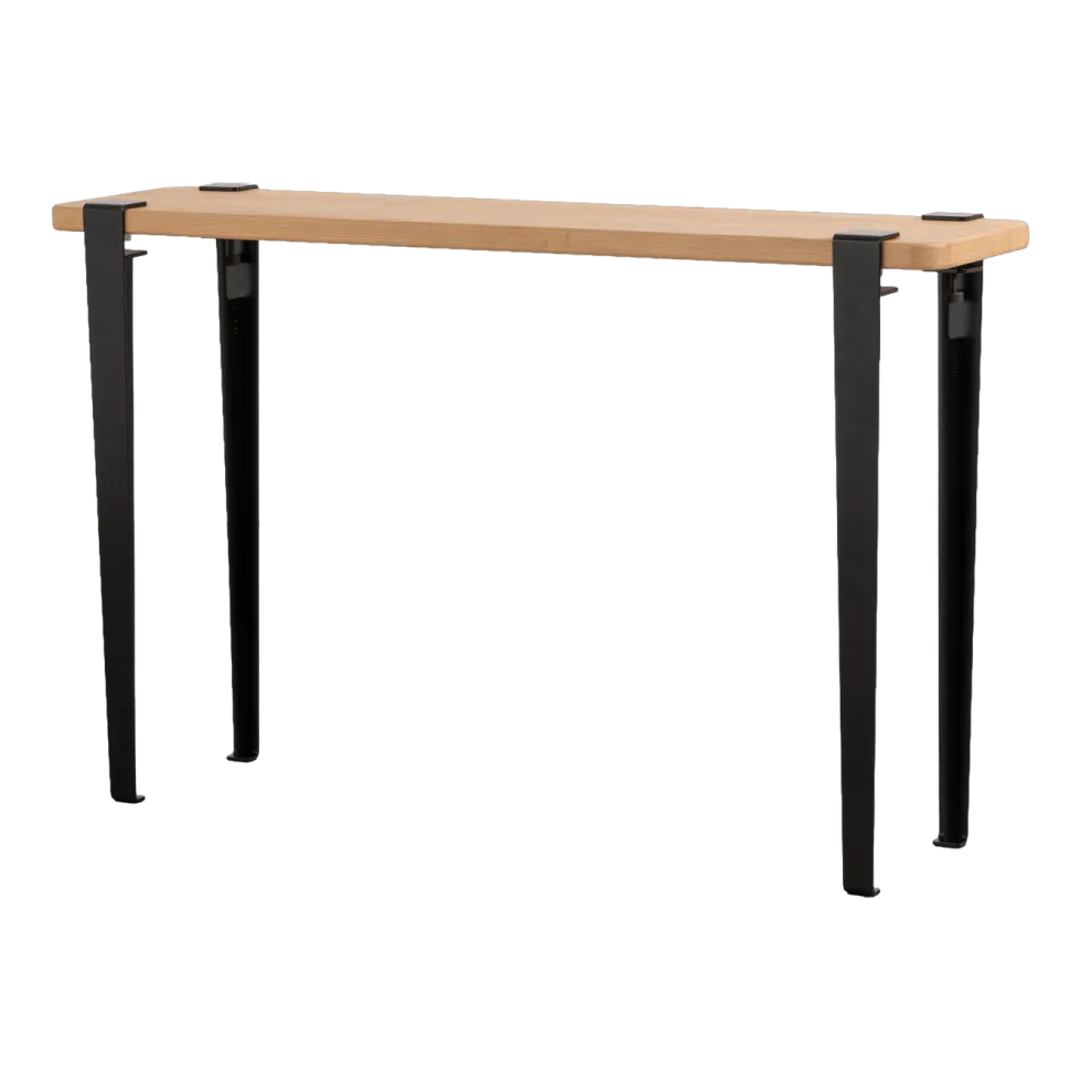 Console Duke pieds noir graphite 75 cm - TIPTOE