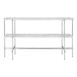 Console en acier et marbre blanc 120cm TS - Gubi