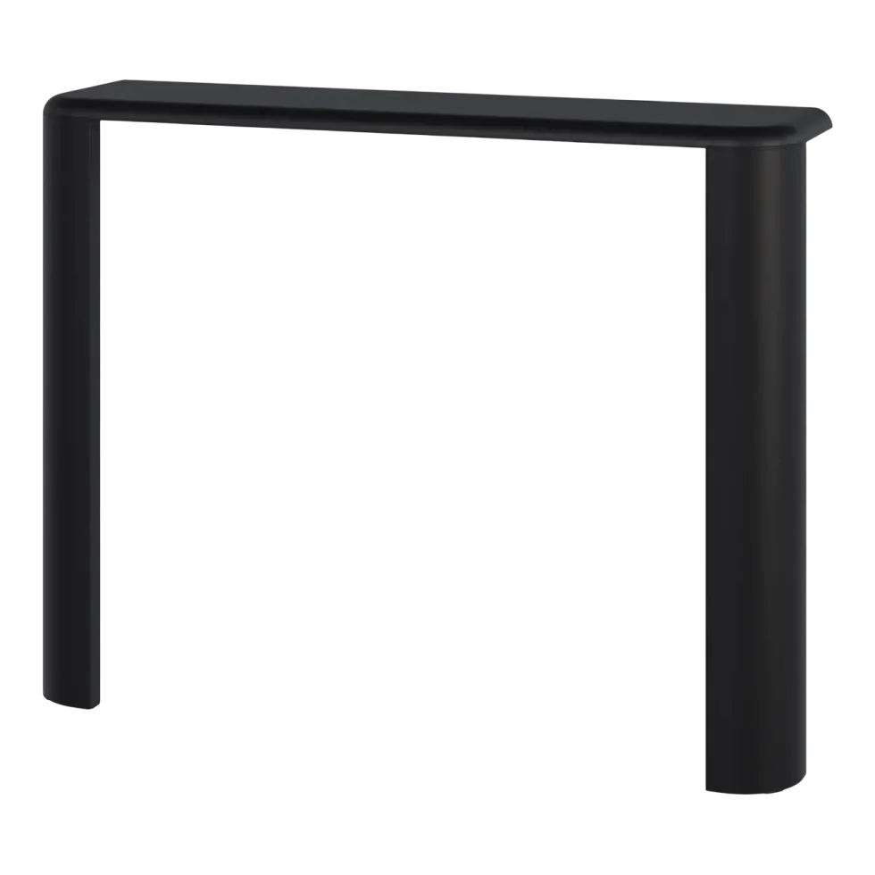 Console en bois mdf et acier noir vulcano 100x77,5cm Fli - noo.ma