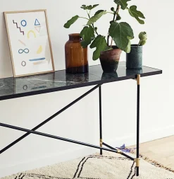 Console en marbre blanc 184 cm - HANDVÄRK