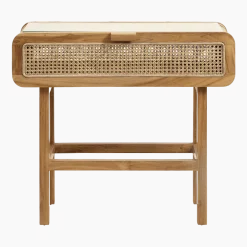 Console en teck et cannage - Nordal