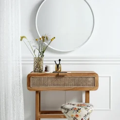 Console en teck et cannage - Nordal