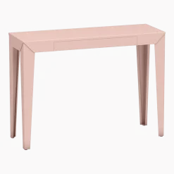 Console à tiroir baby pink finition mate 120 cm Zef - Matière Grise