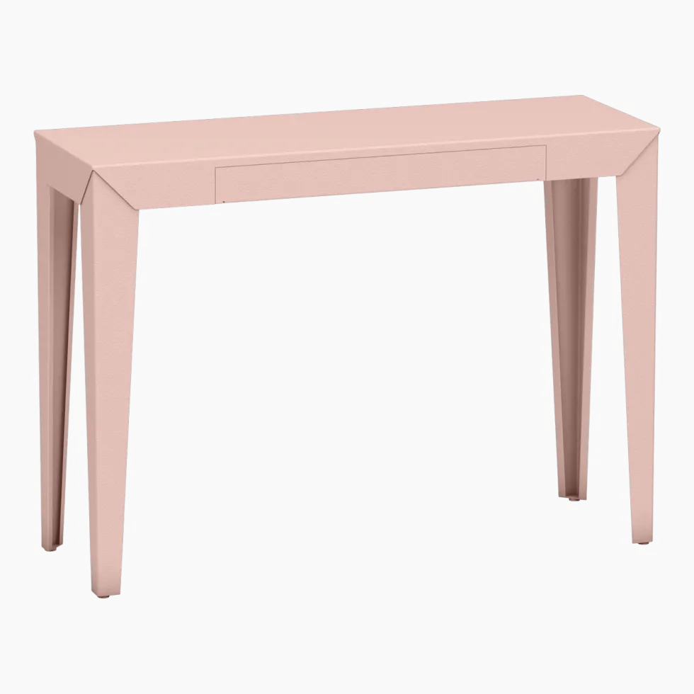 Console à tiroir baby pink finition mate 103 cm Zef - Matière Grise