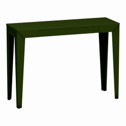 Console à tiroir kaki finition mate 120 cm Zef - Matière Grise