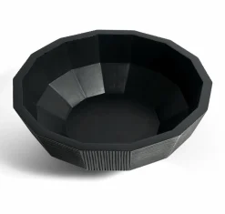 Corbeille en acajou Black Striped - Ethnicraft Accessories