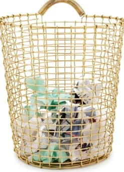 Corbeille en laiton doré 18L Bin - KORBO