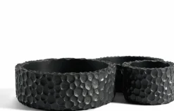 3 Corbeilles en acajou noir Chopped - Ethnicraft Accessories