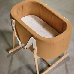 Couffin bébé en coton camel 73 x 43 cm Kuko - Charlie Crane