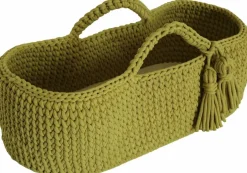 Couffin en crochet vert et matelas Moses - Happy Moses