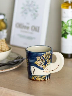 Coupe Hezha Grès Bleu - Bloomingville