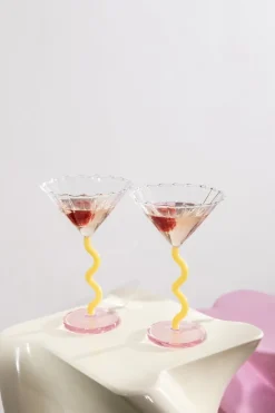 2 Coupes à champagne caramel 17 cm Curve - &Klevering