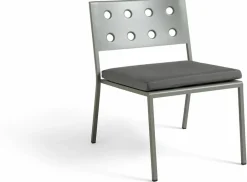Coussin carré de chaise poivre noir 50 cm Balcony - HAY