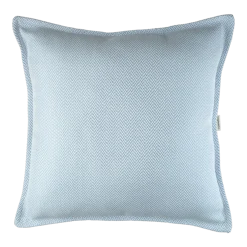 Coussin carré en oléfine azure 45cm - Wigiwama
