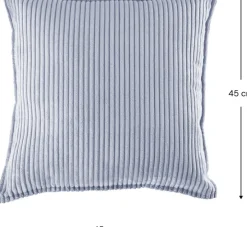 Coussin carré en velours côtelé blueberry 45cm Cushion - Wigiwama