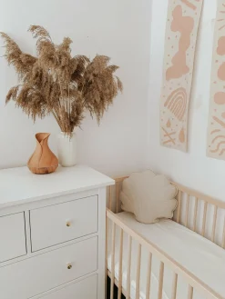 Coussin coquillage en lin beige Shells - Moi Mili