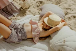 Coussin coquillage en lin beige Shells - Moi Mili