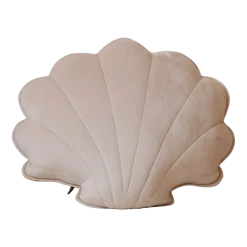 Coussin coquillage en velours latté Shells - Moi Mili