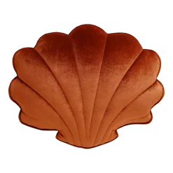Coussin coquillage en velours perle cuivré Shells - Moi Mili