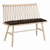 Coussin d'assise pour banc en peau de mouton graphite ZigZag - Hans K