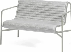 Coussin de banc matelassé gris Palissade - HAY