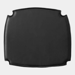 Coussin de chaise en cuir noir 46 x 46 cm Drawn HM3 - &tradition