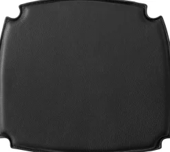 Coussin de chaise en cuir noir 46 x 46 cm Drawn HM3 - &tradition