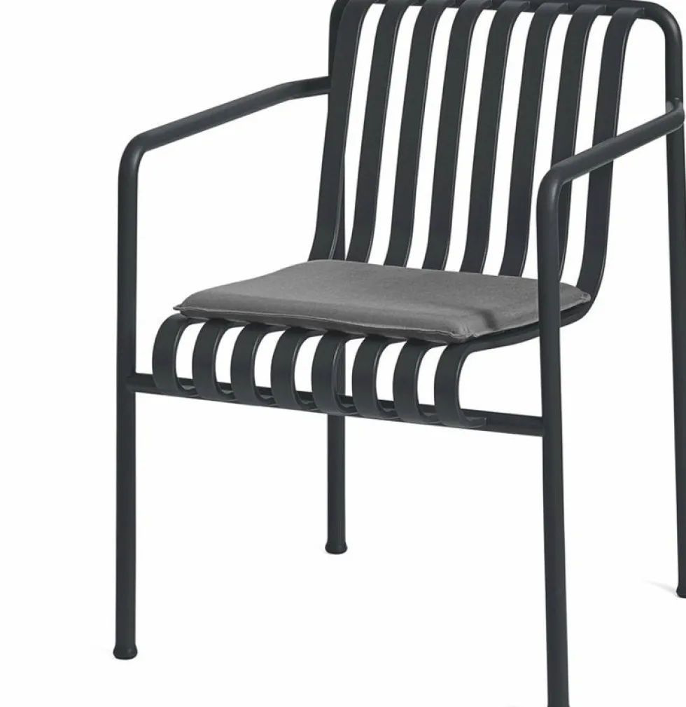 Coussin de fauteuil anthracite Palissade - HAY